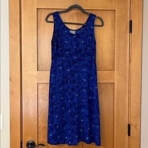 Vintage Rabbit Rabbit Rabbit Blue Floral Dress